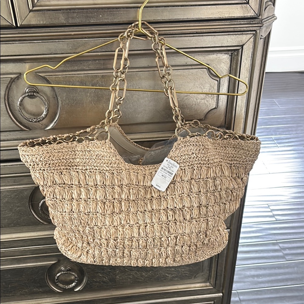 Cult Gaia Naima Woven Tote Bag With Duster